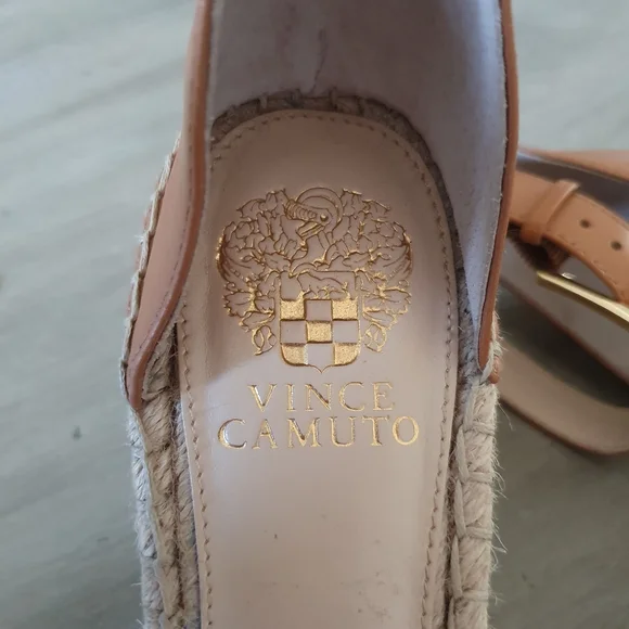 Vince Camuto Platform Maaza Wedge Leather Shoes Size 10 - Picture 10 of 12